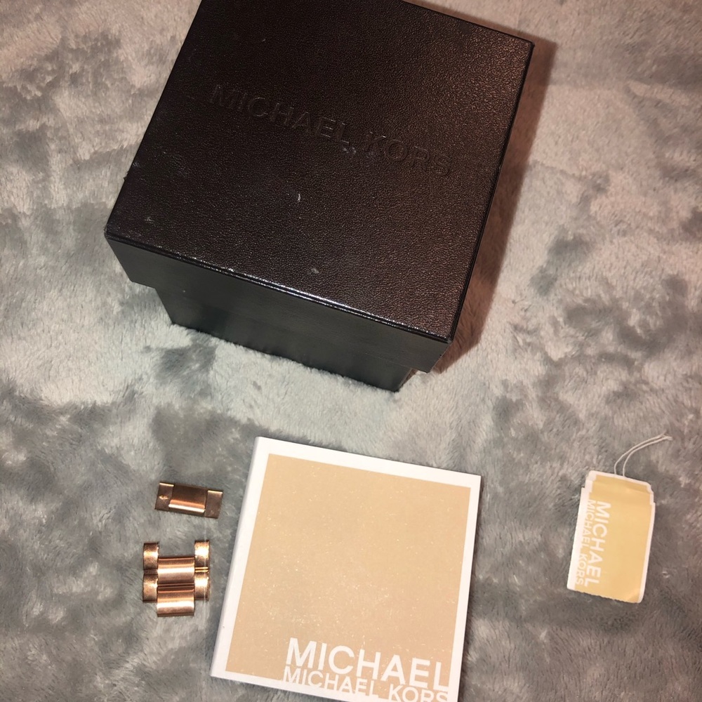 Michael Kors Rose Goldtone Blair Chronograph Watch - Picture 5 of 5